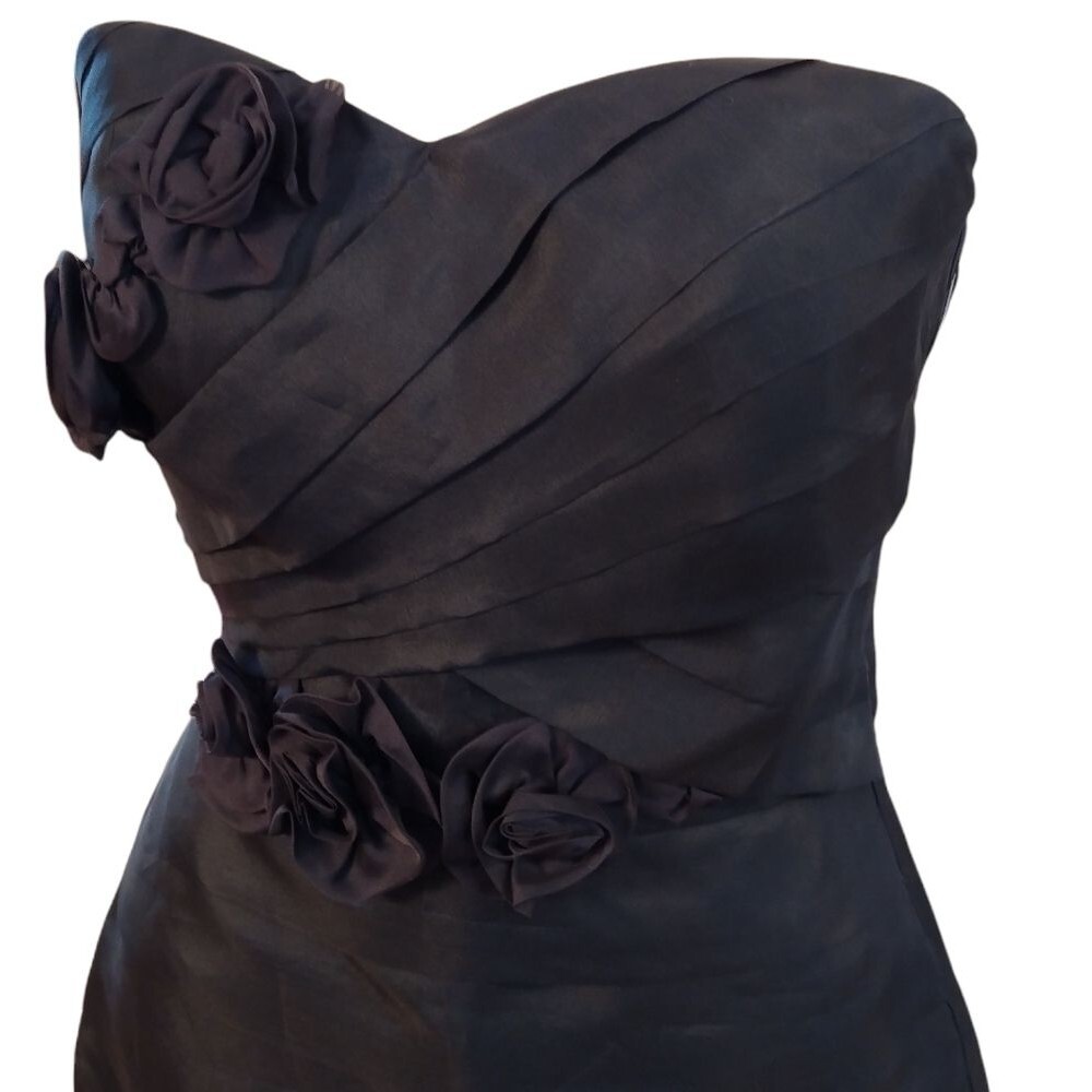 Bebe Silk Strapless Dress